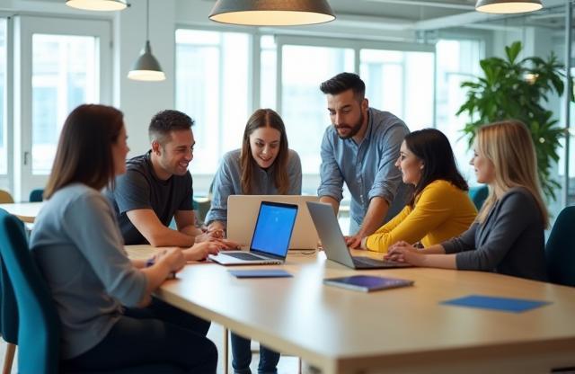 ImageClean ekibi modern bir ofiste çalışıyor